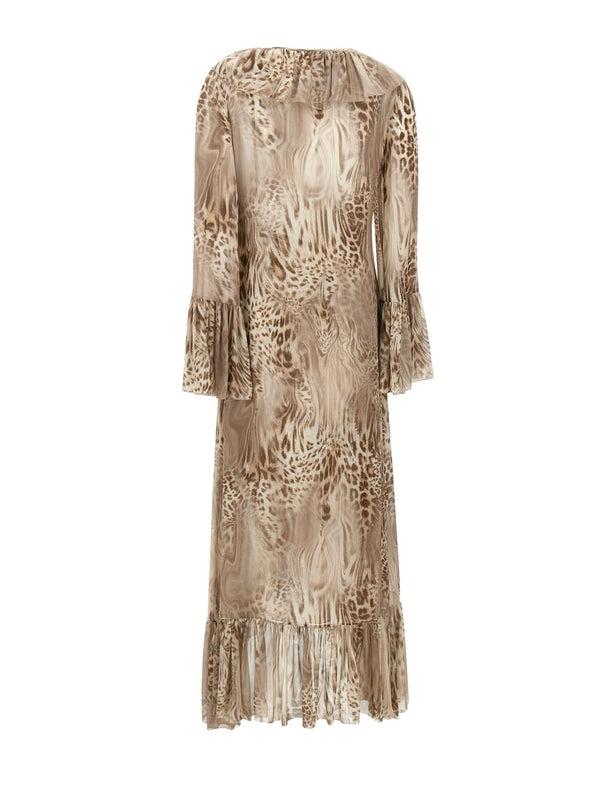Blumarine Brown Long Dress