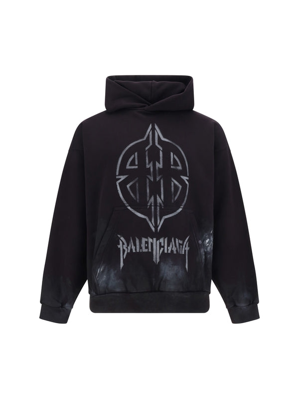 BALENCIAGA - BB Stencil Cotton Hood - Jente