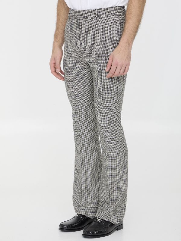 Wool Cashmere Flare Pants