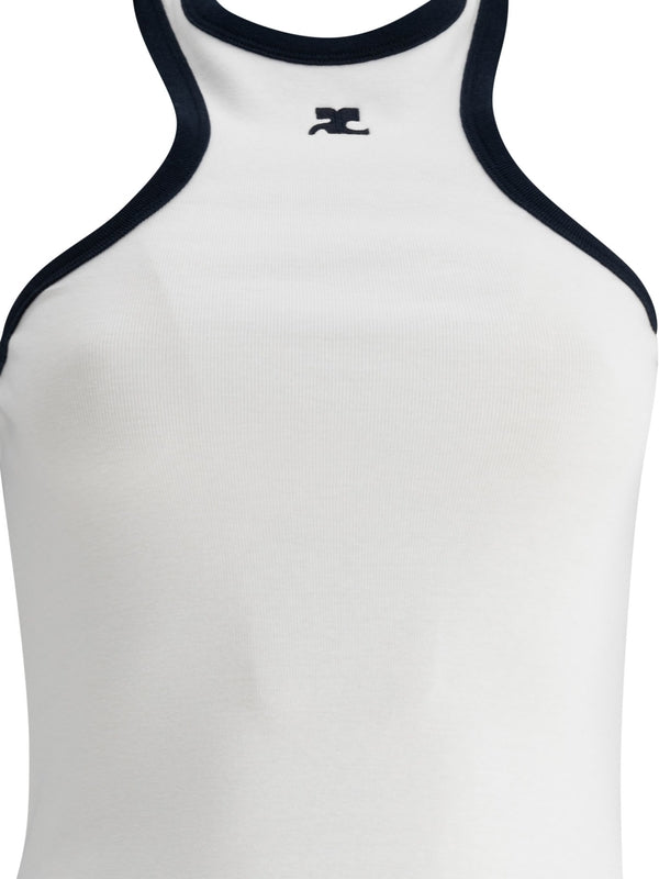 Logo Patch Sleeveless Mini Dress