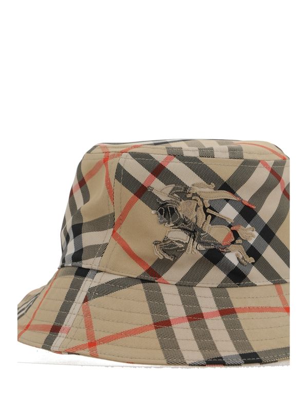 Ekd Logo Check Pattern Bucket
  Hat