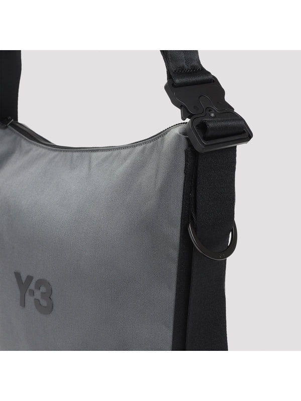 Y-3 Grey Cross Bags