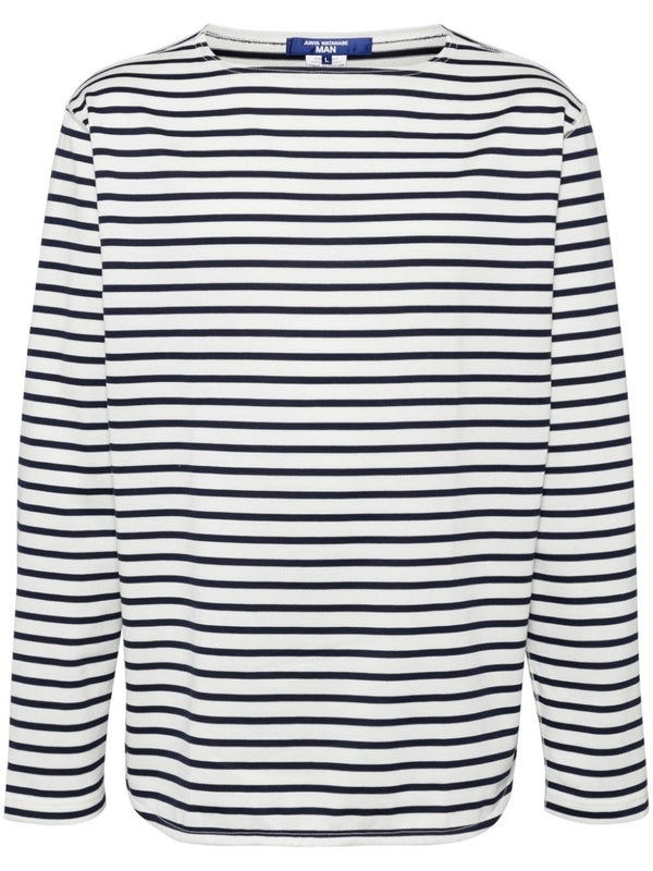 Stripe Cotton Long Sleeve Top