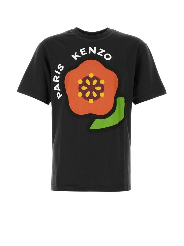 ポップなロゴプリントコットン半袖
Tシャツ