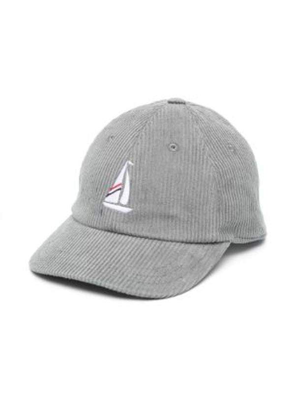 Logo Embroidered Corduroy Ball Cap