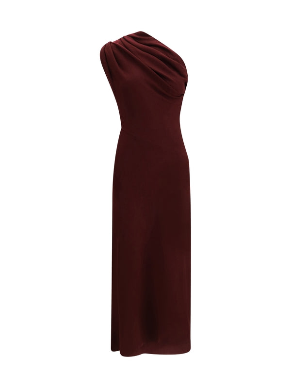 Khaite Burgundy Long Dress