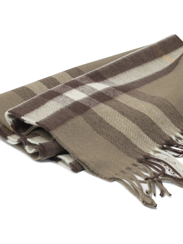 Burberry Beige Checked Other Fabric Mufflers