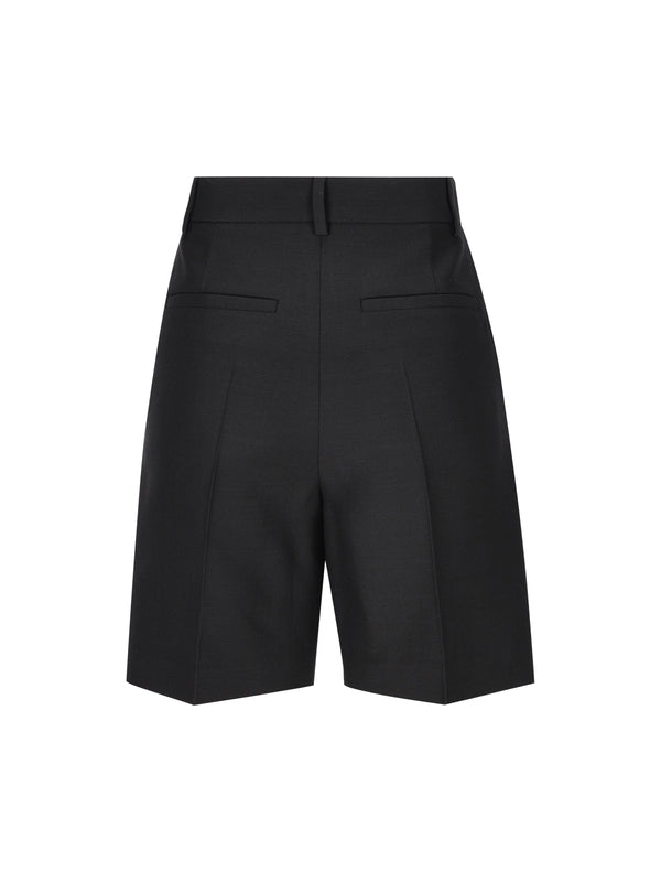 Wool Silk Bermuda Shorts