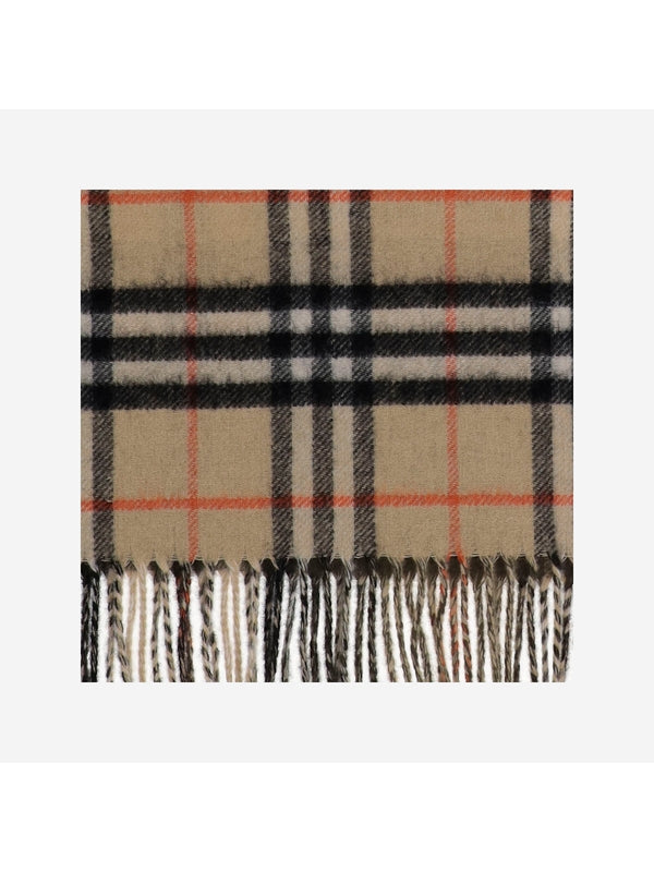 Reversible Check Pattern Cashmere Muffler