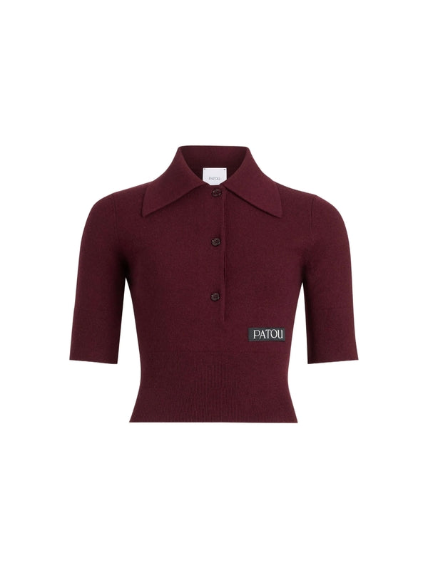 Patou Burgundy Polo Shirts