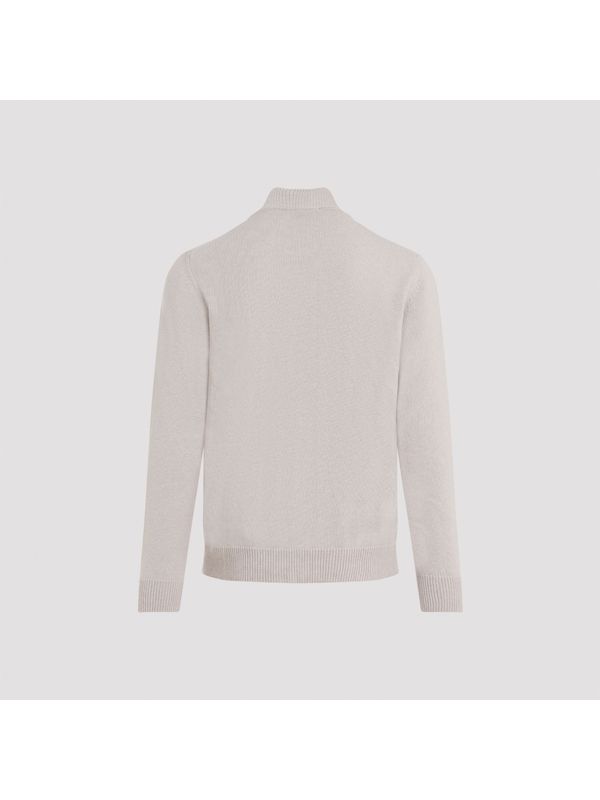 Cashmere High-neck Cardigan