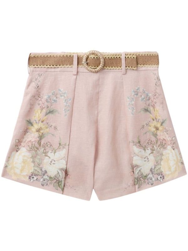 Waverly Belt Linen Shorts