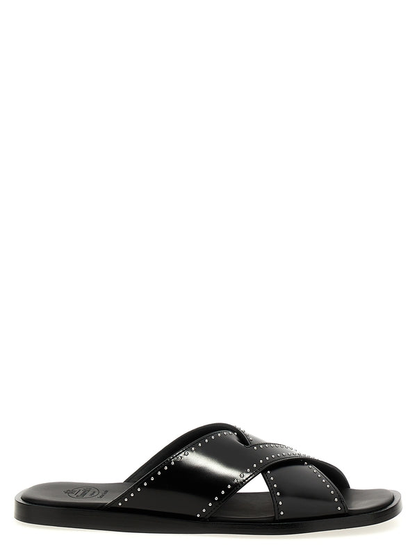 Stud Cross
  Band Sandals