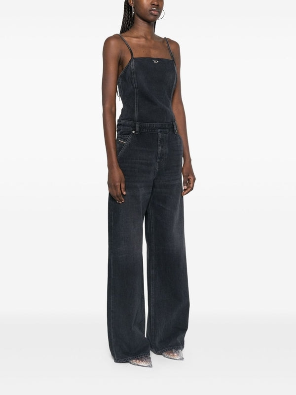 VORS Logo Denim Jumpsuit