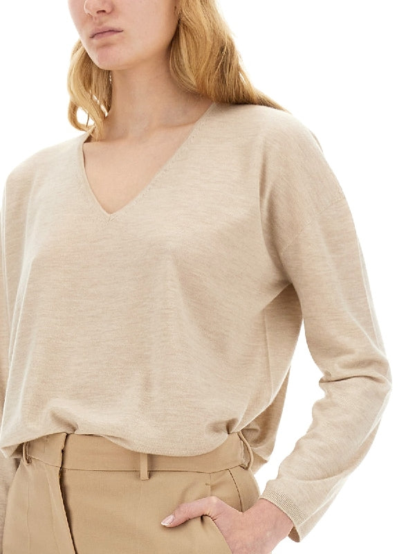 Arrow V-Neck Cashmere Knit