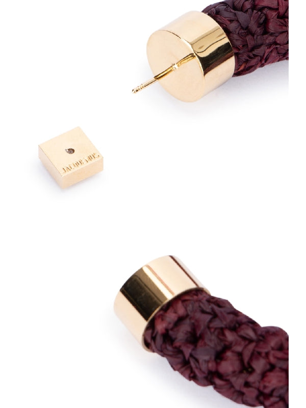 Raffia Hoop Earrings