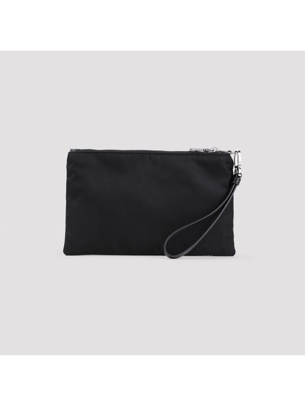 Triangle Logo Lina Nylon Pouch