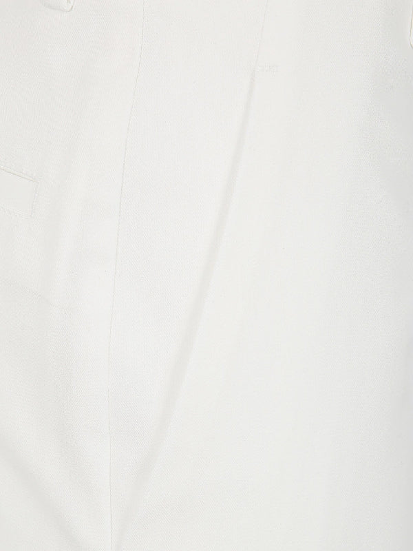 White Pocket Cotton Pants