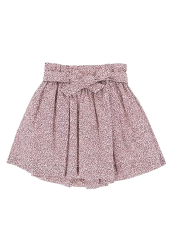 Pleated Belt Detail Skirt