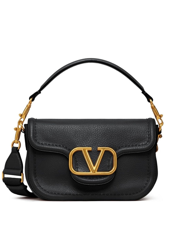 Alltime V Logo Leather
  Shoulder Bag