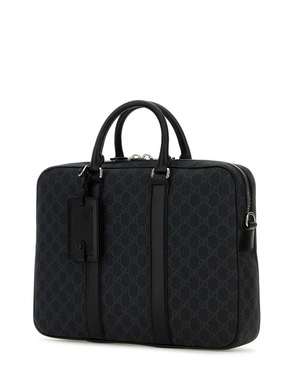 Gucci Gg Medium Black Brief Case