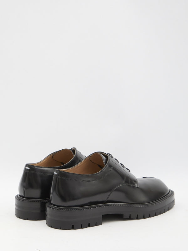 Tabi leather lace-up shoes - jentestore_global