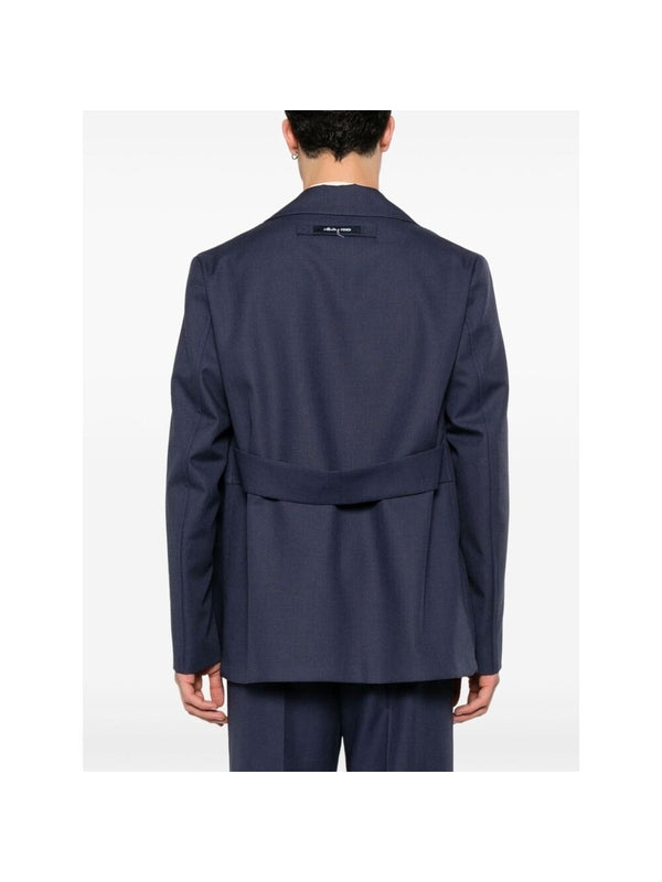 Back Logo Wool Single Tailored
  Jacket