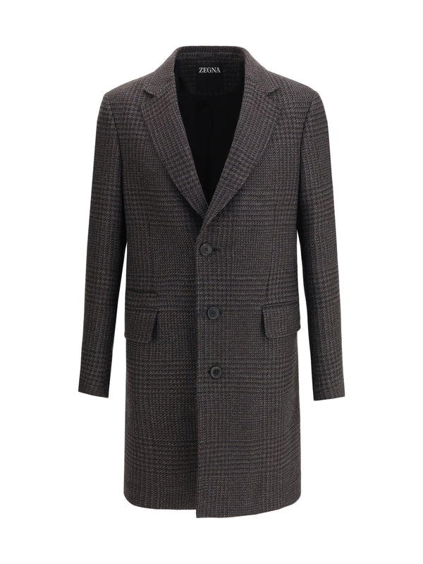 Z Zegna Brown Coats