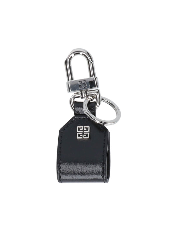 4g Logo Leather Keyring