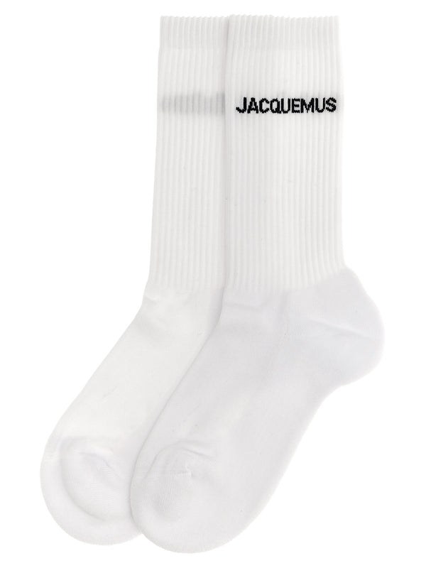 Logo Jacquard
  Rib Socks