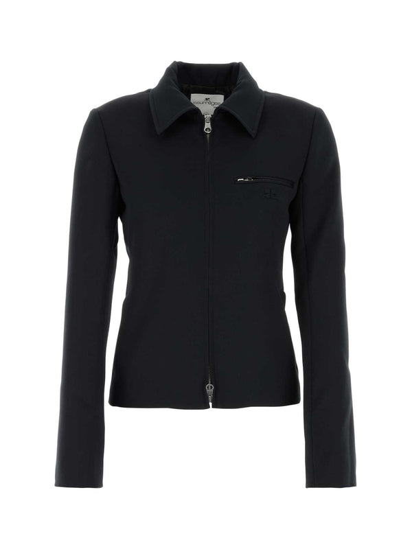 Logo Detail Zip-up Jacket