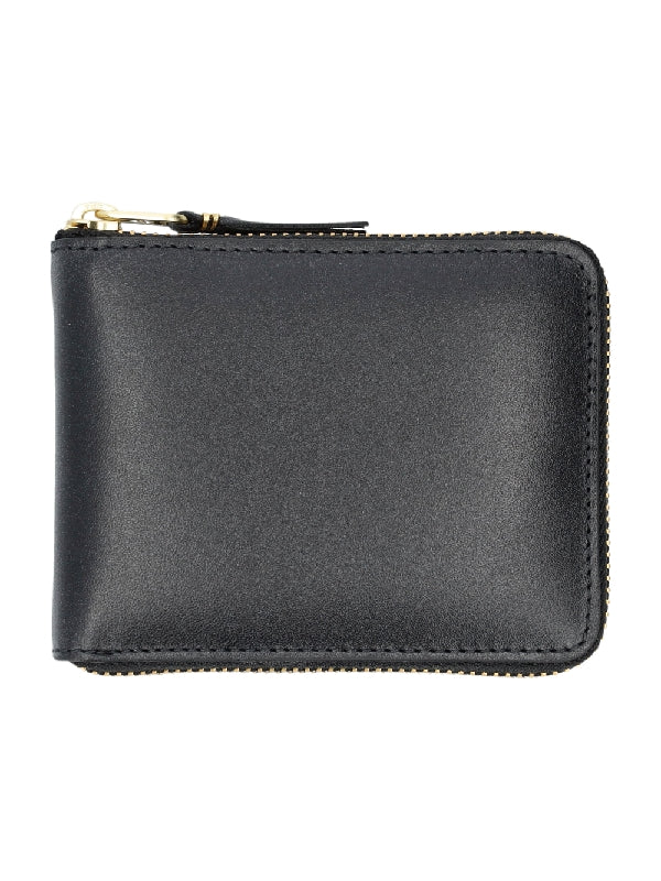 Zipper Leather Small Wallet