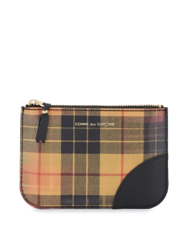 Check Pattern Pouch Wallet - Jente