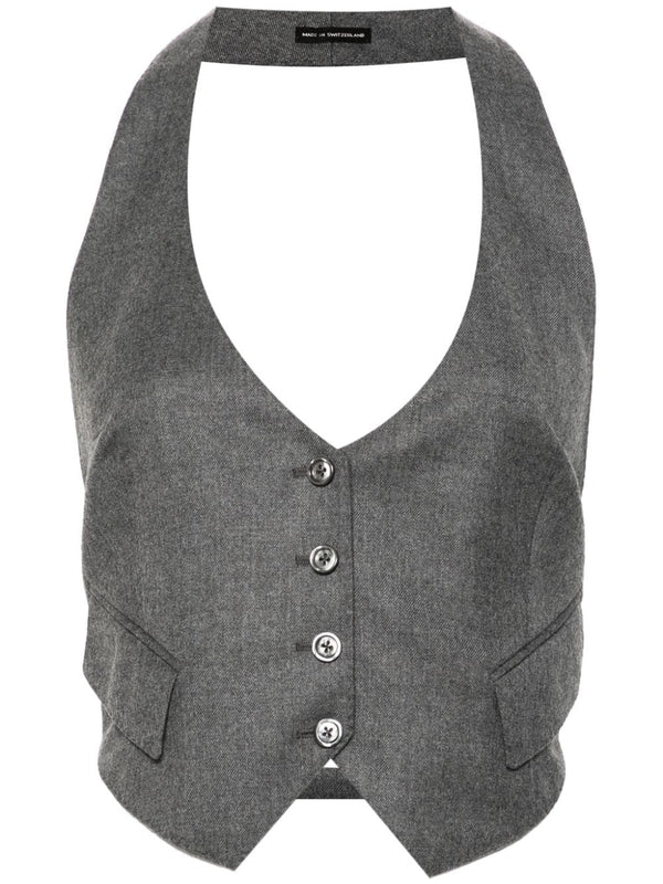 Wool Halter Neck Vest