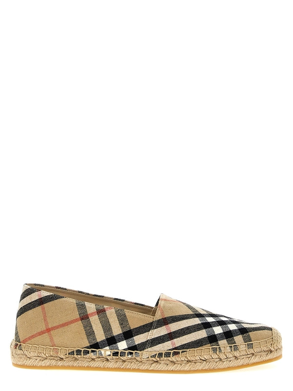 Mews Check
  Pattern Linen Espadrille