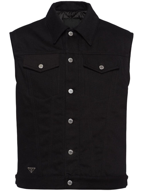 Prada Black Vests