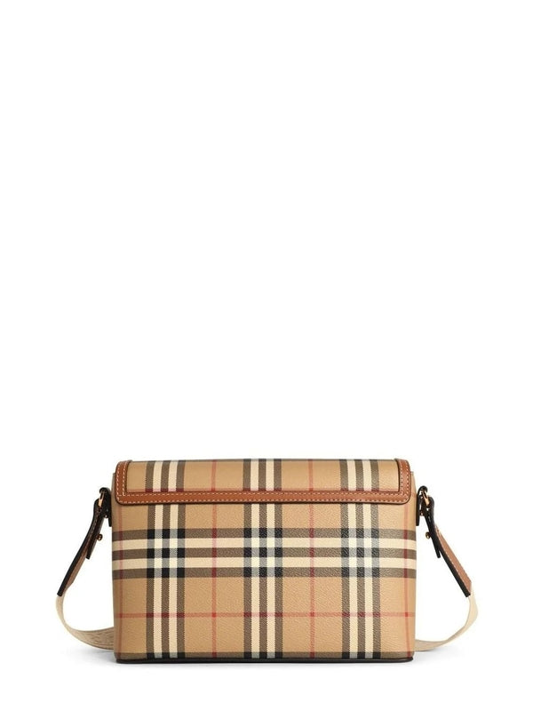 Burberry Beige Checked Crossbody & Shoulder Bags