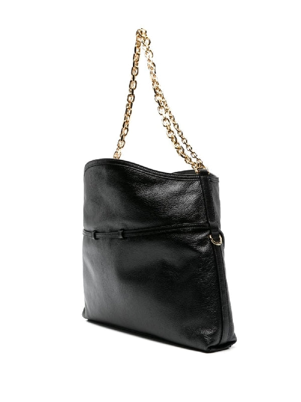 Voyou Chain Leather Medium Shoulder Bag