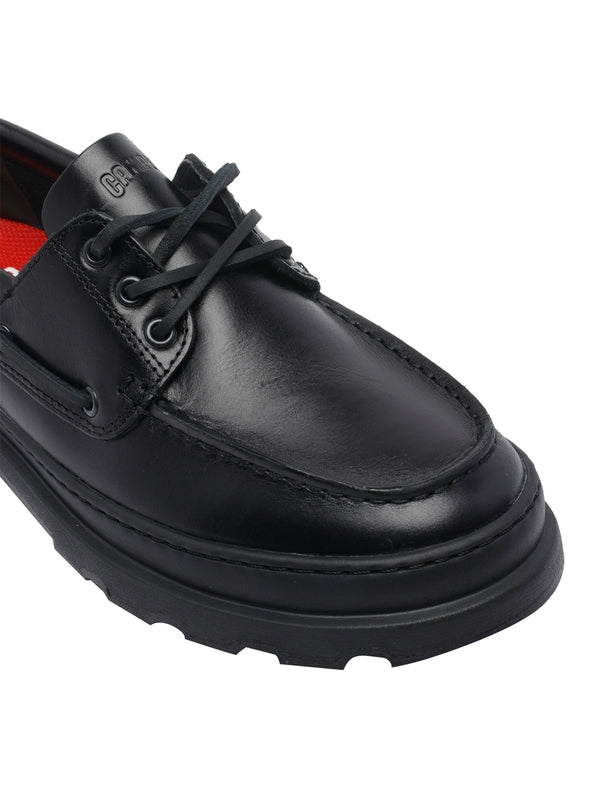 Camper Black Boat Shoes