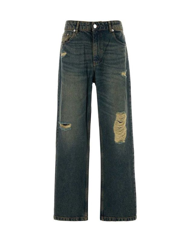 Distressed
  Denim Pants