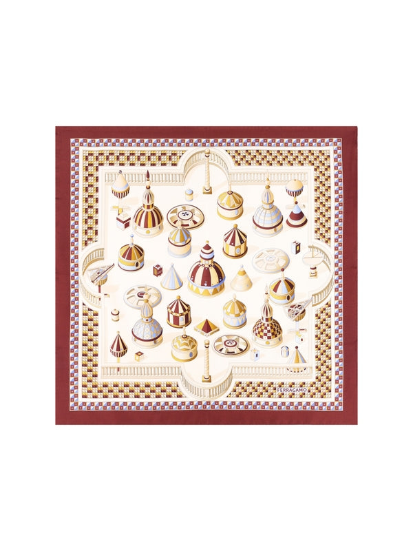 Nadir Graphic Print Silk Scarf