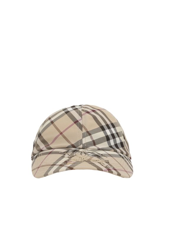 Ekd Logo Embroidery Check
  Pattern Ball Cap