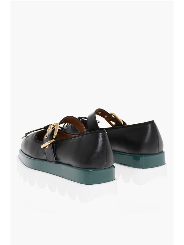 Ballerina Platform Leather Loafers