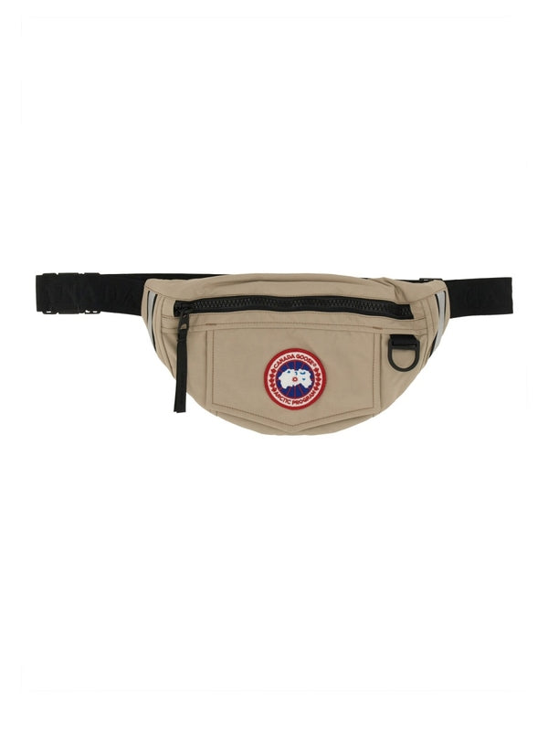 Logo Patch Nylon Belt Bag