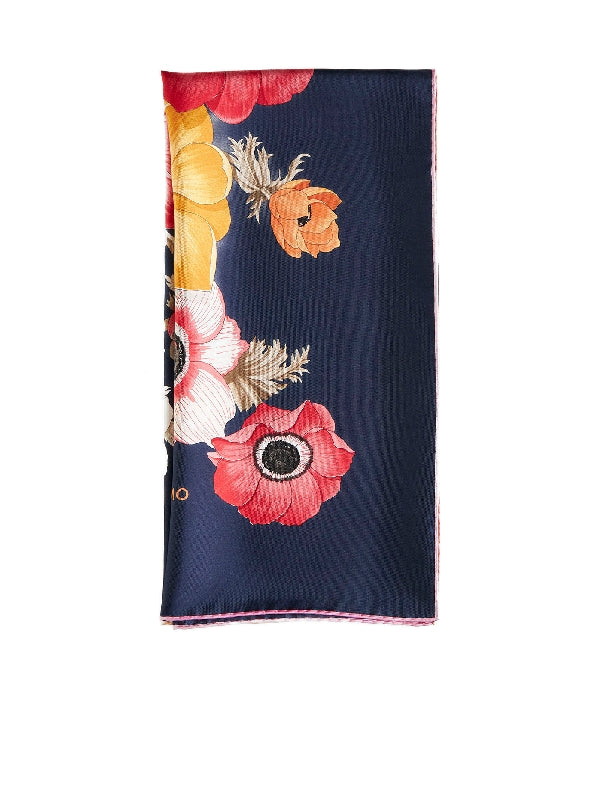 Flower Printing Silk Scarf