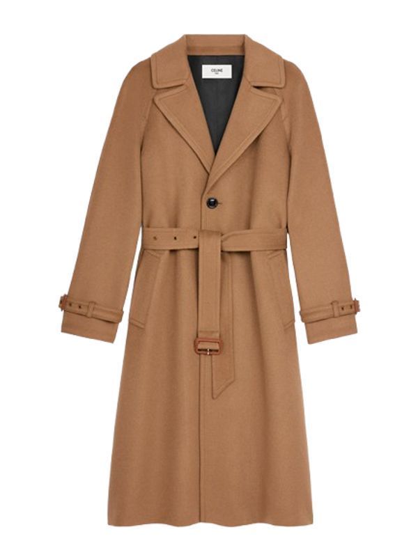 Belted Detail Camel Coat