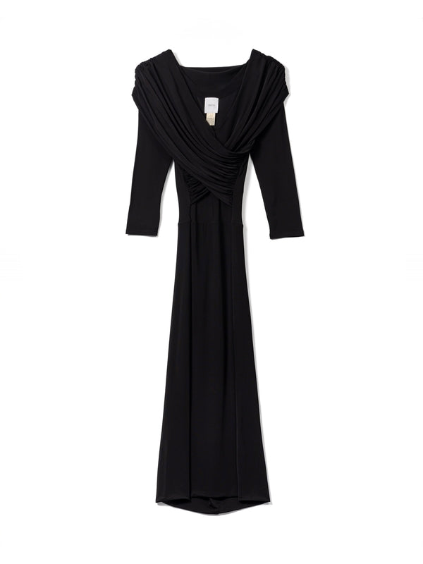 Patou Black Midi Dress