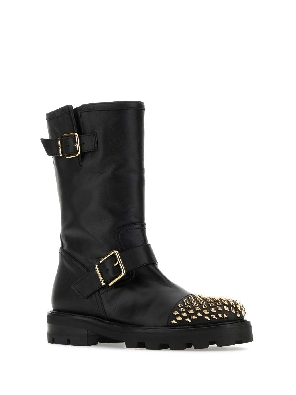 Biker Ii Studded Leather Boots