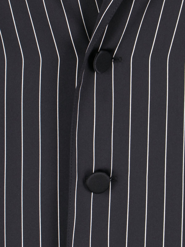 Stripe Silk Pajama Shirt