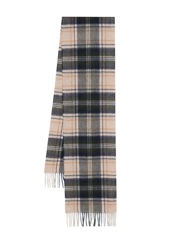 Barbour Multicolor Checked Wool Mufflers
